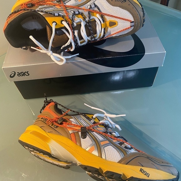 Like NEW Aasics x Andersson Bell Gel-1090 Sneakers - White and Orange Size 11 - Picture 8 of 9